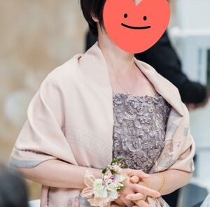 Mink colored off shoulder A-line evening gown size 4